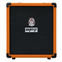 Orange Amplification CRUSH BASS 25 25 watt, Active EQ, Para Mid, 8” speaker, CabSim HP Out, Aux In, Tuner, orange or black